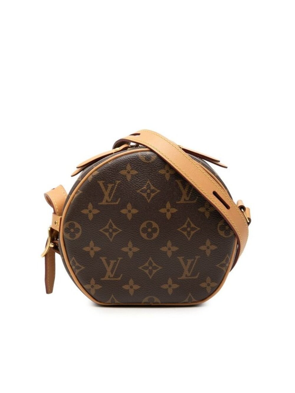 Louis Vuitton Monogram Boite Chapeau Soupre PM Crossbody Shoulder Bag Brown